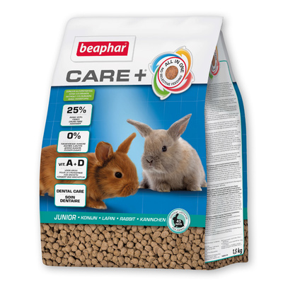 BEAPHAR Care+ Konijn Junior Super Premium voeding voor jonge konijnen 1,5kg