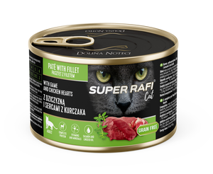 DOLINA NOTECI Super Rafi Cat P&F met wild en kippenhartjes 6x185 g