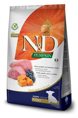 Farmina N&D Pumpkin Grain Free Canine Puppy Mini Lamb & Blueberry 7kg