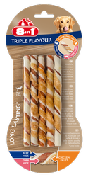 8in1 Triple Flavour Twisted Sticks 10st