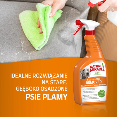 Nature's Miracle SET-IN OXY vlek- en geurverwijderaar hond 709ml