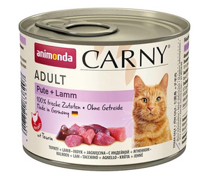 ANIMONDA Cat Carny Adult smaak: kalkoen, lam 200g
