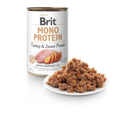 Brit Mono Eiwit met Kalkoen en Zoete Aardappelen 6x400g