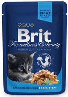 Brit Premium Kitten met Kip in Saus 100g
