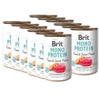Brit Mono Eiwit Tonijn & Zoete Aardappel 12x400g