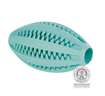 Trixie Denta Fun Rugbybal 11cm