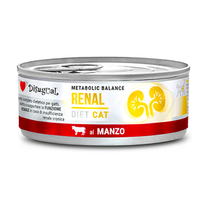 Disugual Veterinary natvoer voor katten RENAL Rund (volwassen) 12x85g