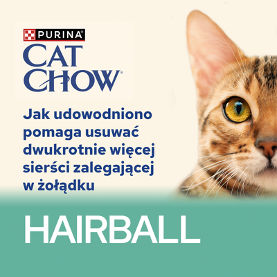 CAT CHOW Haarbal Kattenvoer met Kip en Groene Bonen in Saus 85g - 20 SIZEN + 6 GRATIS !!! + Groominghandschoen - Cat Chow GRATIS