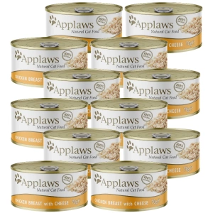 Applaws Kat Kip en Kaas 12x70g CUP