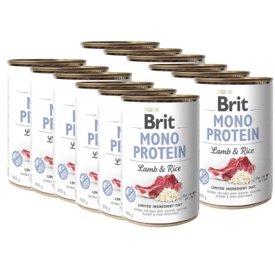 Brit Mono Eiwit met Lam en Rijst 12x400g