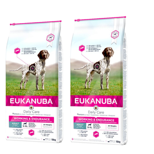 Eukanuba Dog Dry Premium Working & Endurance Chicken Bag 2x15kg