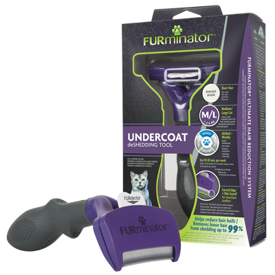 FURMINATOR Tool voor het uitkammen van de ondervacht van kortharige middelgrote en grote katten
