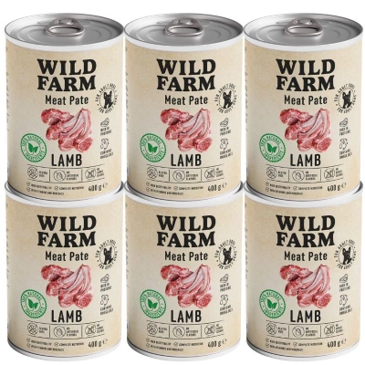 Wild Farm Pate Lam 6x400g glutenvrij hondenvoer