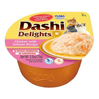 Inaba DASHI aanvullend kattenvoer - kip en zalm 70 g 
