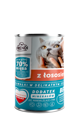 Frendi Stukjes in Delicate Zalm Saus 400g