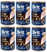 Brit Premium By Nature Vis Met Vishuid 6x800g