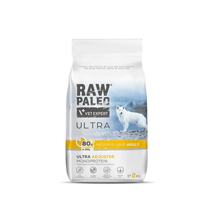 Vet Expert Rauw Paleo Ultra Kalkoen Adult Large 2kg