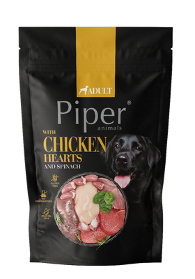 DOLINA NOTECI Piper voor honden met kippenhart en spinazie 500g