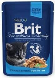 Brit Premium Kitten met Kip in Saus 10x100g