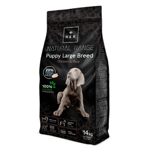 Rex Natural Range Puppy Grote Rassen Kip & Rijst 14kg