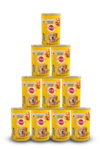Pedigree Natvoer voor Volwassen Honden met Kip & Groenten in Gelei 24x400