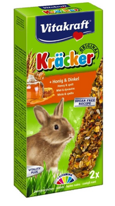 Vitakraft KRACKER 2 stuks d/konijn honing/kruiden