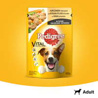 Pedigree Natvoer voor Volwassenen met Kip & Groenten in Saus 12x100g