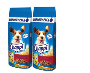 Chappi Droogvoer voor honden met Rundvlees, Gevogelte en Groenten 2x13,5 kg