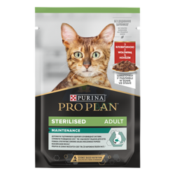 Purina Pro Plan Gesteriliseerd met rundvlees voor katten 85g
