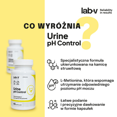 LAB-V Urine pH Controle - Ondersteuning voor honden en katten met struvietstenen 45 capsules