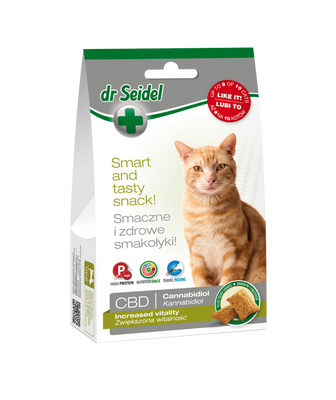 Laboratorium DermaPharm Dr Seidel Kattensnoepjes voor een verhoogde vitaliteit met CBD 50g