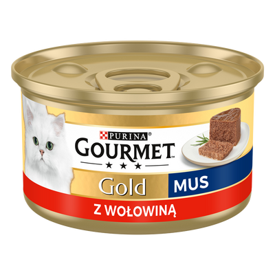 Purina Gourmet Gold Mousse met Rundvlees 85g