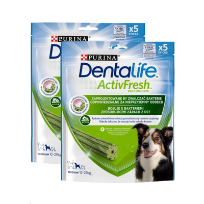 Purina Dentalife Activefresh Medium 115g+115g GRATIS