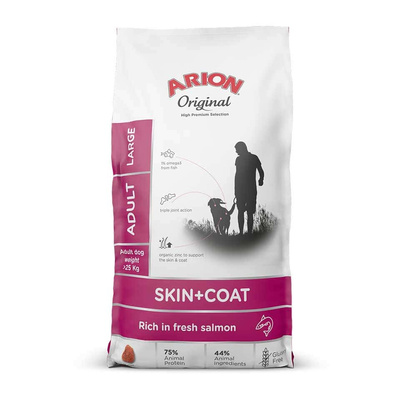 ARION Original Skin &amp; Coat Adult Zalm en Rijst Grote Ras 12kg