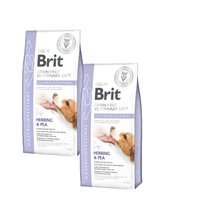Brit Grain Free Veterinary Diet Hond Gastro-intestinale Haring met Erwten 2x12kg