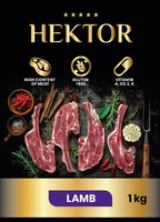 Premium Hektor hondenvoer reep met lam 1kg