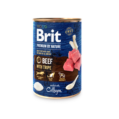 Brit Premium By Nature Rundvlees met Pens 400g 