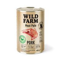 Wild Farm Pate Varkensvlees 400g glutenvrij hondenvoer