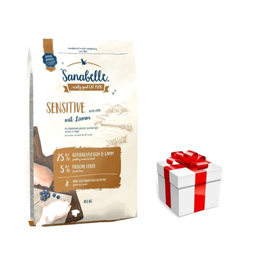 BOSCH Sanabelle Adult Sensitive Lamm 10kg + GRATIS een verrassing voor je kat!