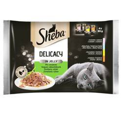 Sheba Fine Flakes In Jelly Sachet 4x85g