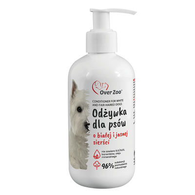 OVER ZOO Honden Conditioner voor Witte en Lichte Vachten 240ml