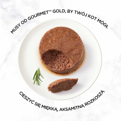 Purina Gourmet Gold Mousse met Rundvlees 85g