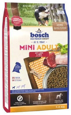 Bosch Adult Mini Lam & Rijst, lam en rijst (nieuw recept) 3kg