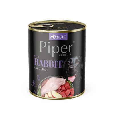 DOLINA NOTECI Piper voor honden met konijn en appel 12x800g