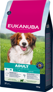 EUKANUBA Adult Kleine&Middenrassen Rijk In Lam & Rijst 2x12kg