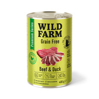 WILD FARM Premium Graanvrij Rund en Eend 6x400g - graanvrij kattenvoer