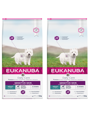 Eukanuba Daily Care Adult Sensitive Skin 2x12kg