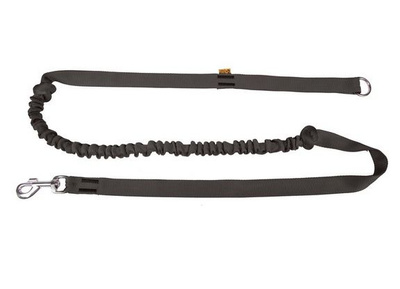 Dingo riem met schokdemper en handvat Zwart 170cm