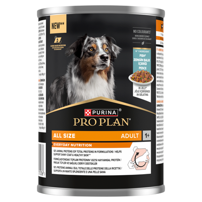 PRO PLAN Everyday Nutrition Adult hondenvoer rijk aan vis in gelei 6x400g