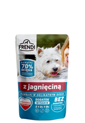 Frendi Stukjes in fijne saus met lam 100g